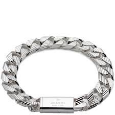 Oiritaly Bracciale Uomo Gucci YBA1636400010 Trademark Argento